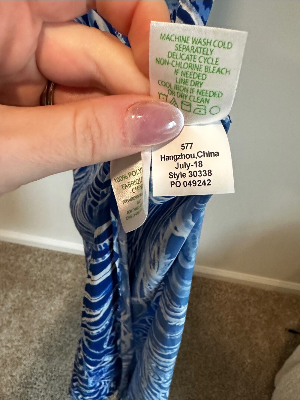 Lilly Pulitzer Alicia Maxi Dress Blue Twilight XXS Vguc - Picture 8 of 8